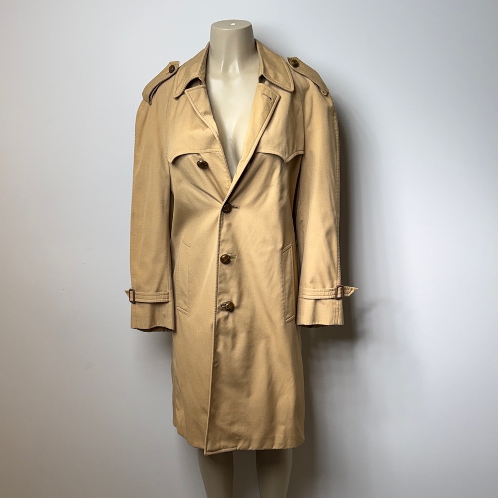Vintage Nordstrom Malcom Kenneth Tan Trench Coat